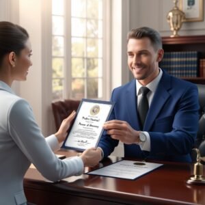 Notarización de firmas (presencial)