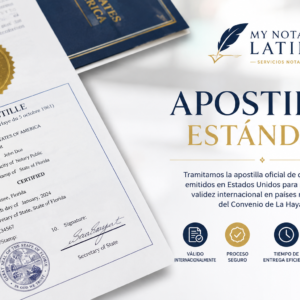 Apostilla Estándar — $170