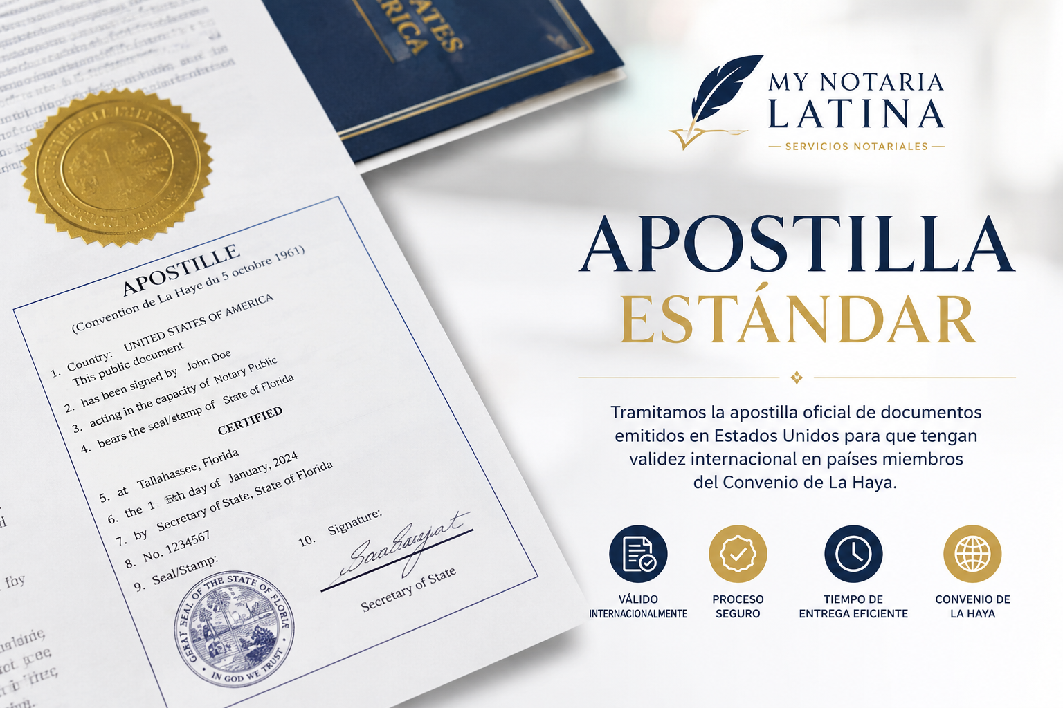 Apostilla Estándar — $170